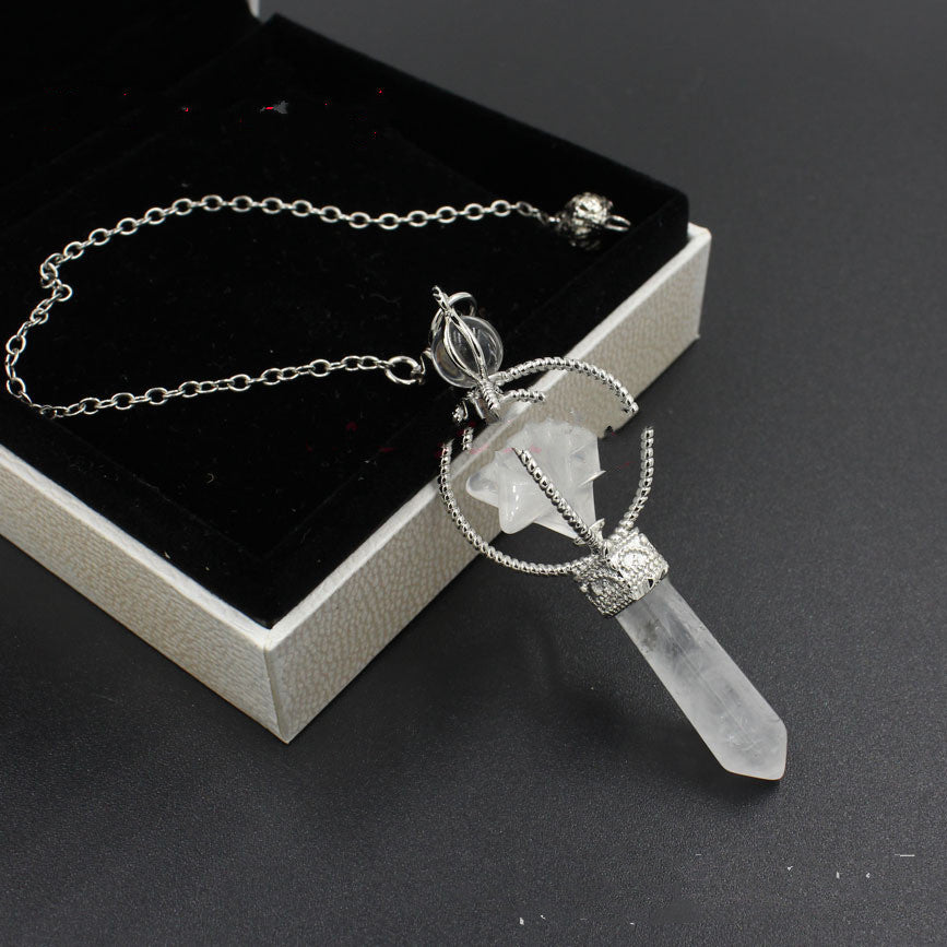 Natural Gemstones Merkaba Pendulum